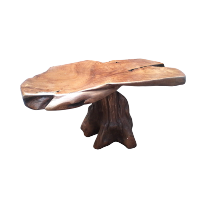 MUSHROOM TEAK COFFEE TABLE