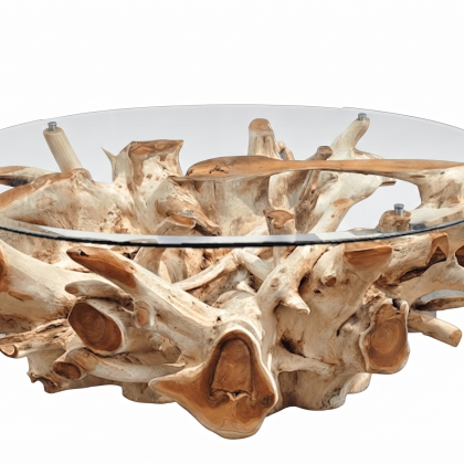 Oval amazonas teak coffee table